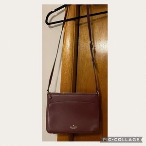 Kate Spade Crossbody! Beautiful burgundy color for fall!
